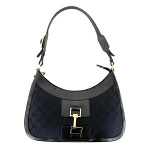 Gucci Hobo Leather Handbag Very Good Condition Black Leather